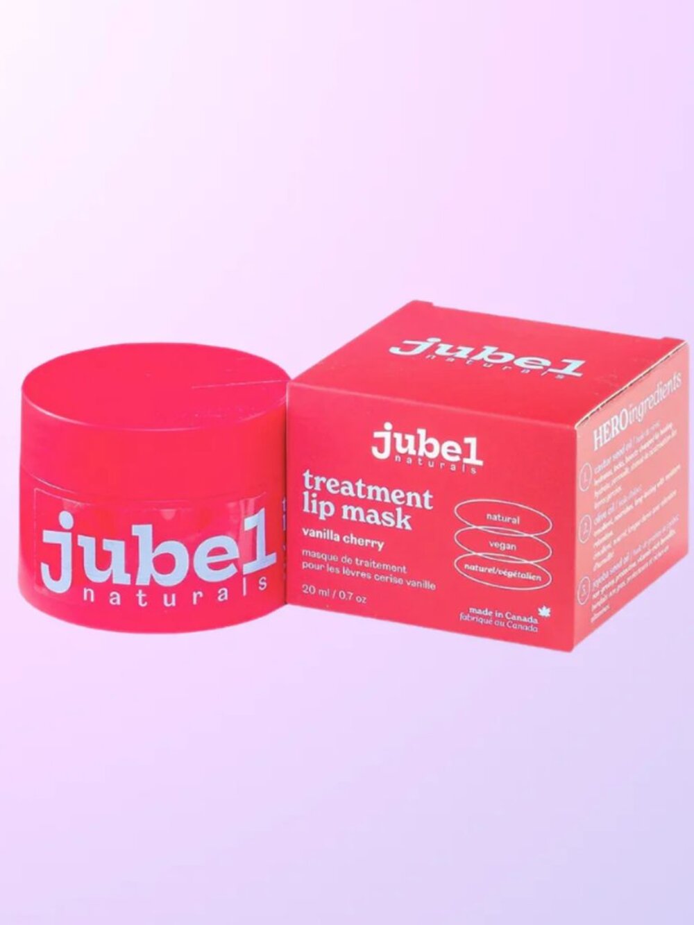 🔥3/$30 NIB Jubel Naturals Treatment Lip Mask Vanilla Cherry Full Size $22 CAD